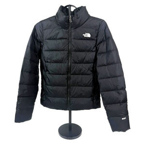 The North Face Flare II NF0A55XBJK3 Womens Black Full Zip Puffer Jacket S NCL429